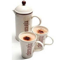 Chocolatera 1 ltr + 2 mugs
